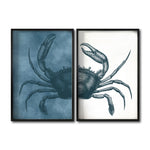 Cargar imagen en el visor de la galería, Set Cuadros Decorativos Marino 030 Cangrejo- Diptico