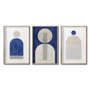 Set Cuadros Decorativos Abstract Colors 001 -Para Comedor