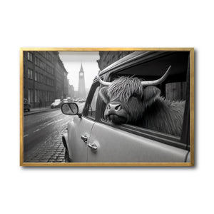 Cuadro Decorativo Animals Car Window 001