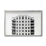 Cargar imagen en el visor de la galería, Cuadro Decorativo Arquitectónico 001 - Edificio Blanco y Negro
