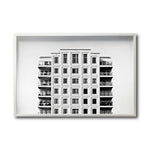 Cargar imagen en el visor de la galería, Cuadro Decorativo Arquitectónico 001 - Edificio Blanco y Negro
