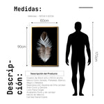 Cargar imagen en el visor de la galería, Cuadro Decorativo Plumas 001 B
