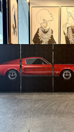 Cargar imagen en el visor de la galería, Set de Cuadros Decorativos Vehículos 011 -Auto Clásico Ford Mustang
