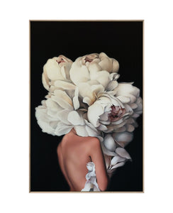 Cuadro Decorativo Mujer Floral y Alas 001 Para Sala