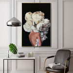 Cargar imagen en el visor de la galería, Cuadro Decorativo Mujer Floral y Alas 001 Para Sala
