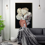Cargar imagen en el visor de la galería, Cuadro Decorativo Mujer Floral y Alas 001 Para Sala

