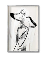 Cargar imagen en el visor de la galería, Cuadro Decorativo Abstracto Negro Arena 001 -  Para Credenza
