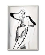 Cargar imagen en el visor de la galería, Cuadro Decorativo Abstracto Negro Arena 001 -  Para Credenza

