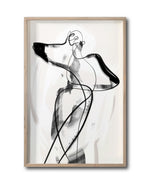 Cargar imagen en el visor de la galería, Cuadro Decorativo Abstracto Negro Arena 001 -  Para Credenza
