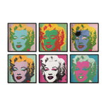 Cargar imagen en el visor de la galería, Set Cuadros Decorativos Warhol 001 Pop Art Marilyn Monroe
