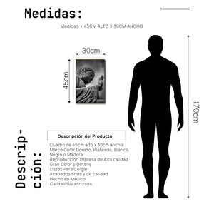 Cuadro decorativo - Zen 001 - Buda en Meditación, despertar de consciencia Espiritualidad.