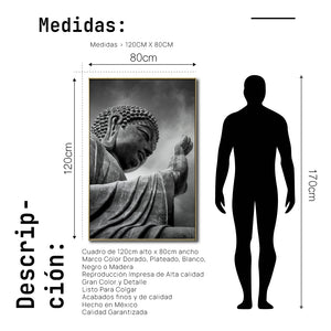 Cuadro decorativo - Zen 001 - Buda en Meditación, despertar de consciencia Espiritualidad.