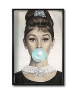 Cargar imagen en el visor de la galería, Cuadro Decorativo Bubble Gum 002 Audrey Hepburn
