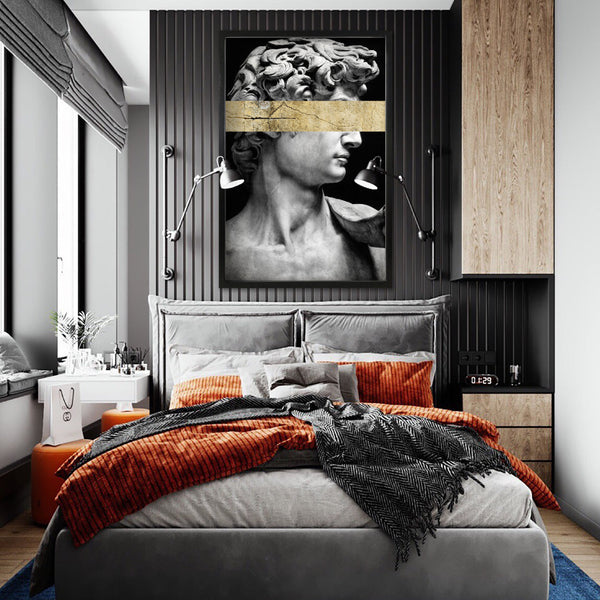 Cuadro Decorativo Esculturas 002 El David para Recamara