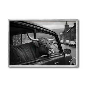 Cuadro Decorativo Animals Car Window 002