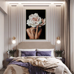 Cargar imagen en el visor de la galería, Cuadro Decorativo Mujer Floral y Alas 002 Para Recamara
