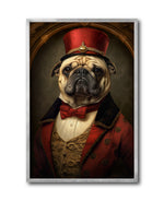 Cargar imagen en el visor de la galería, Cuadro Decorativo Perros Epoca 002 - Pug Aristócrata
