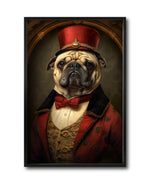 Cargar imagen en el visor de la galería, Cuadro Decorativo Perros Epoca 002 - Pug Aristócrata
