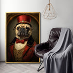 Cargar imagen en el visor de la galería, Cuadro Decorativo Perros Epoca 002 - Pug Aristócrata
