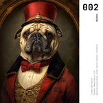 Cargar imagen en el visor de la galería, Cuadro Decorativo Perros Epoca 002 - Pug Aristócrata
