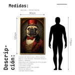 Cargar imagen en el visor de la galería, Cuadro Decorativo Perros Epoca 002 - Pug Aristócrata
