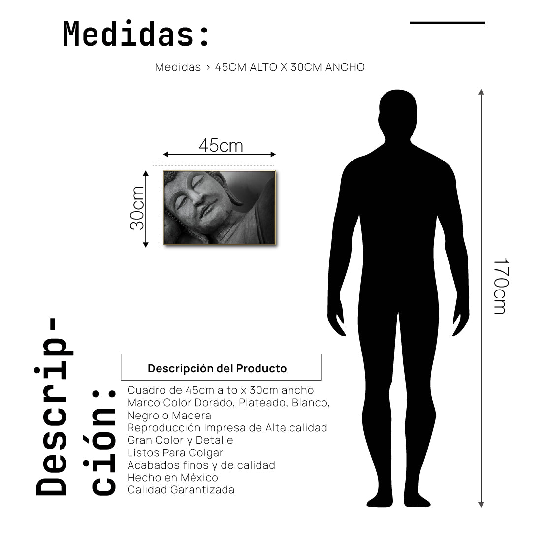 Cuadro Decorativo - Zen 002 - Buda en Meditación