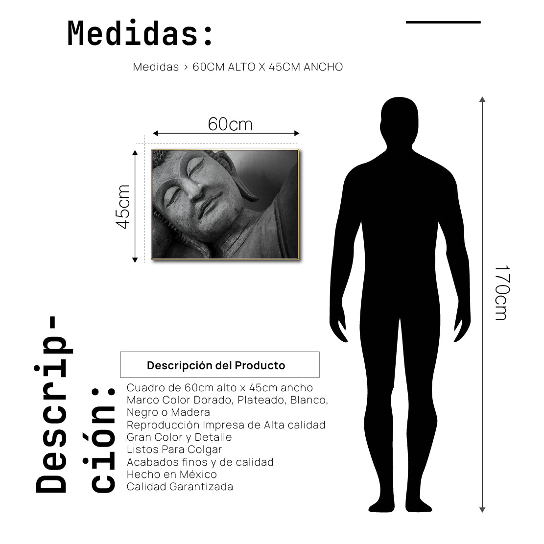 Cuadro Decorativo - Zen 002 - Buda en Meditación