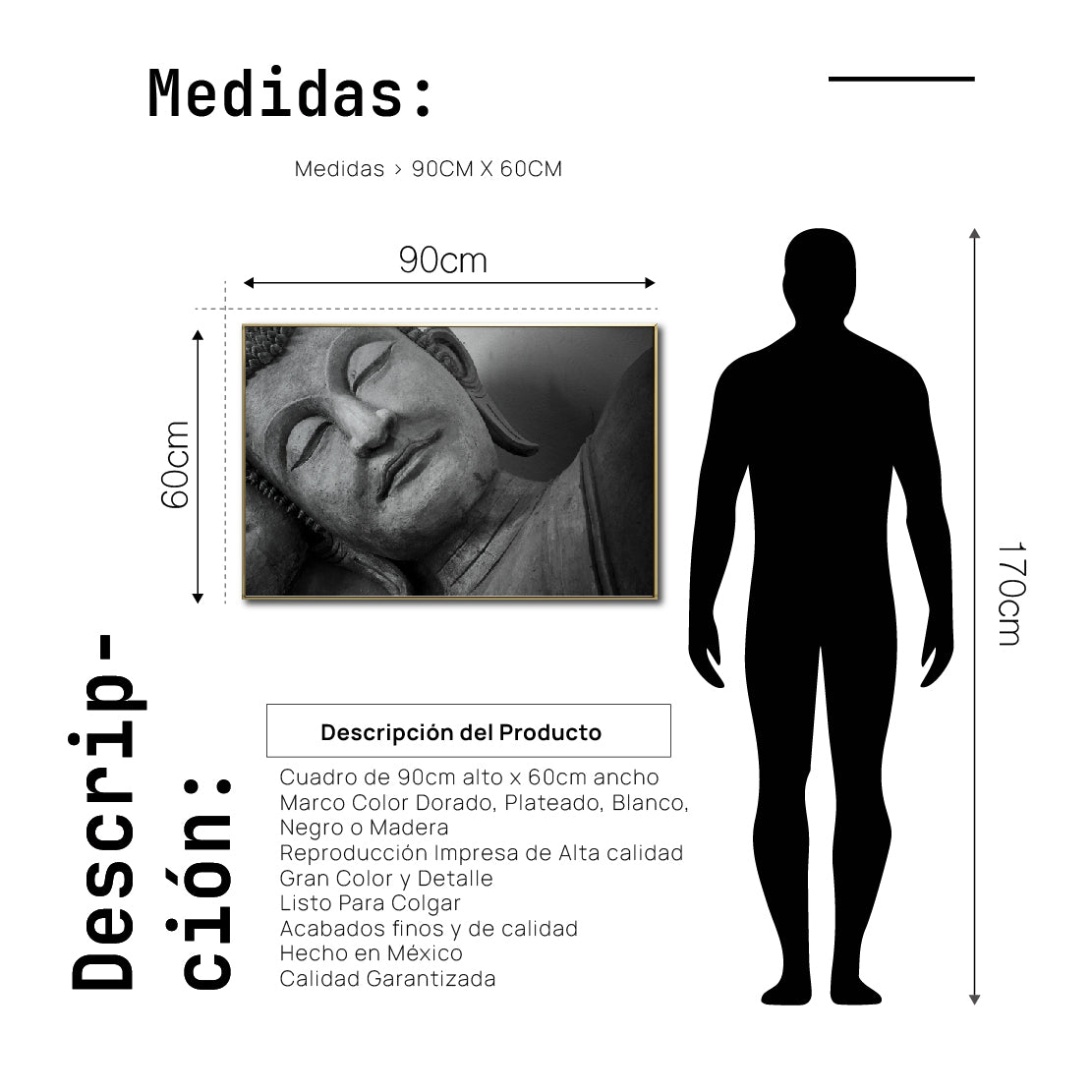 Cuadro Decorativo - Zen 002 - Buda en Meditación