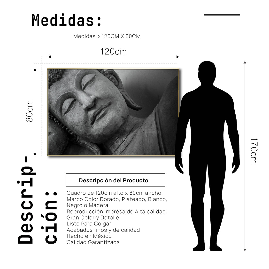Cuadro Decorativo - Zen 002 - Buda en Meditación