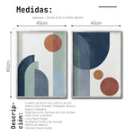 Cargar imagen en el visor de la galería, Set Cuadros Decorativos Abstract Colors 003 -Para Comedor
