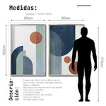 Cargar imagen en el visor de la galería, Set Cuadros Decorativos Abstract Colors 003 -Para Comedor
