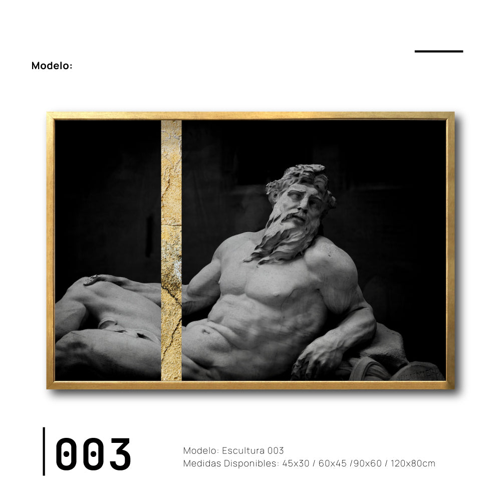Cuadro Decorativo Esculturas 003 - Para Credenza