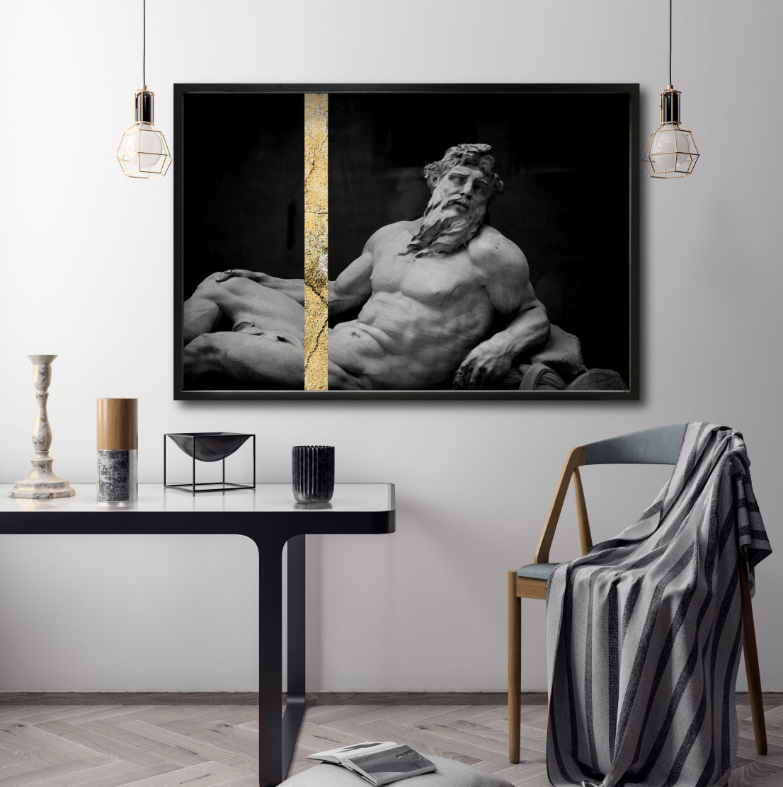 Cuadro Decorativo Esculturas 003 - Para Credenza