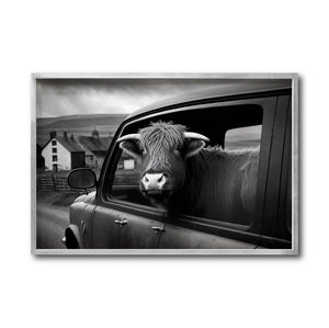 Cuadro Decorativo Animals Car Window 003