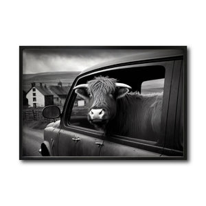 Cuadro Decorativo Animals Car Window 003