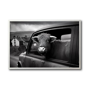 Cuadro Decorativo Animals Car Window 003