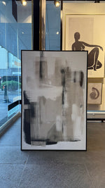 Cargar imagen en el visor de la galería, Set Cuadros Decorativos Abstracto Negro Arena 2 - 204 - Triptico Moderno Arte Minimalista estilo Nordico Boho en Tonos Neutros
