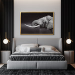 Cargar imagen en el visor de la galería, Cuadro Decorativo Fauna 003 -  Elefante Blanco y Negro
