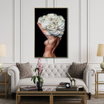 Cargar imagen en el visor de la galería, Cuadro Decorativo Mujer Floral y Alas 003 Para Sala
