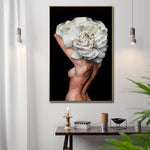 Cargar imagen en el visor de la galería, Cuadro Decorativo Mujer Floral y Alas 003 Para Sala
