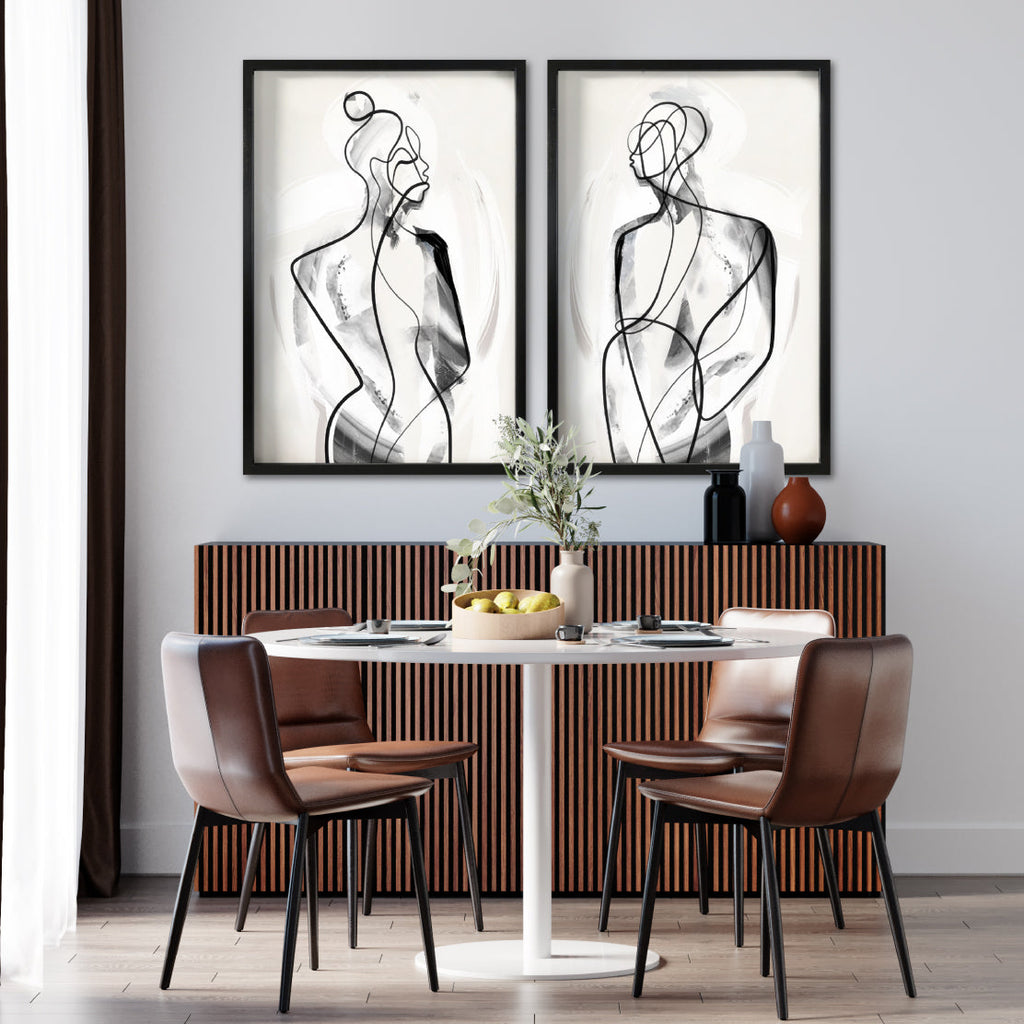 Cuadros Canva Abstractos y Elegantes baratos para comedor. Galería 314. Cuadro Moderno, Minimalista y elegante.