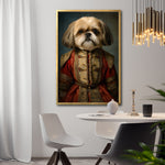 Cargar imagen en el visor de la galería, Cuadro Decorativo Perros Epoca 003 - Shih Tzu Aristócrata
