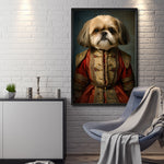 Cargar imagen en el visor de la galería, Cuadro Decorativo Perros Epoca 003 - Shih Tzu Aristócrata
