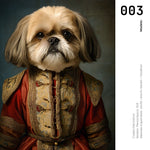 Cargar imagen en el visor de la galería, Cuadro Decorativo Perros Epoca 003 - Shih Tzu Aristócrata
