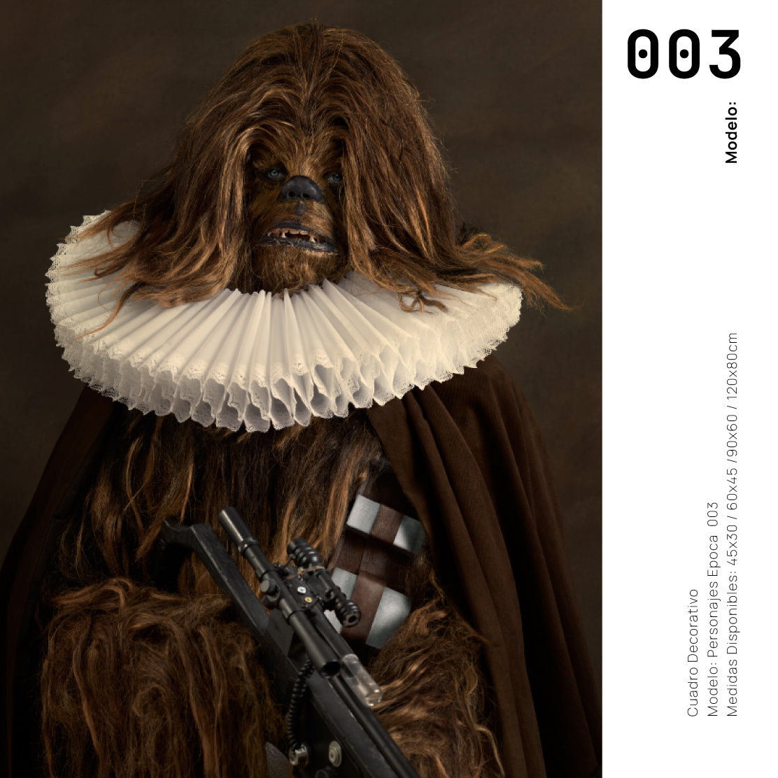 Cuadro Decorativo Personajes Época 003 Star Wars Chewbacca