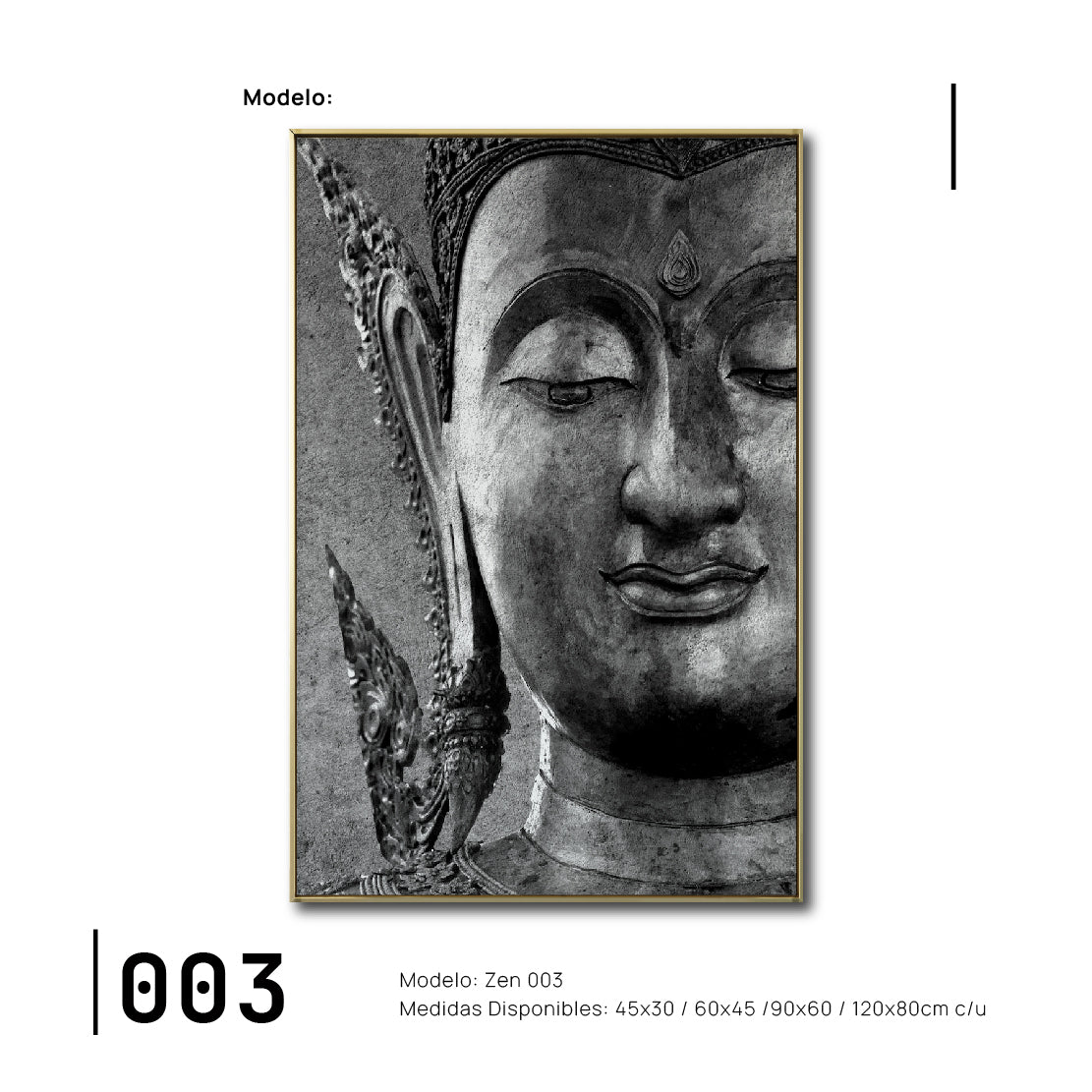 Cuadro Decorativo - Zen 003 - Buda en Meditación