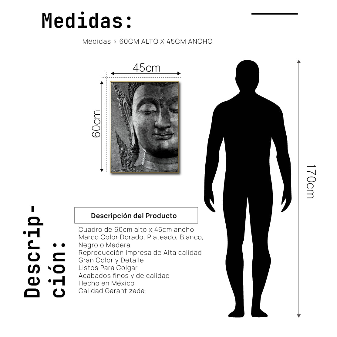 Cuadro Decorativo - Zen 003 - Buda en Meditación