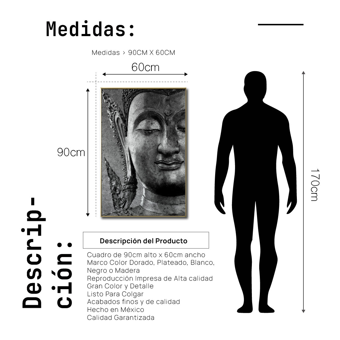 Cuadro Decorativo - Zen 003 - Buda en Meditación