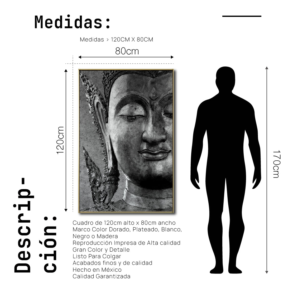 Cuadro Decorativo - Zen 003 - Buda en Meditación