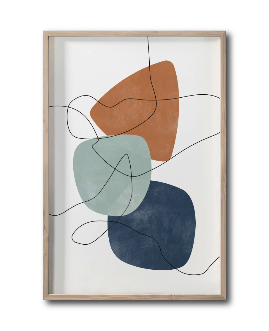 Cuadro Decorativo Abstract Colors 004 - Para Credenza